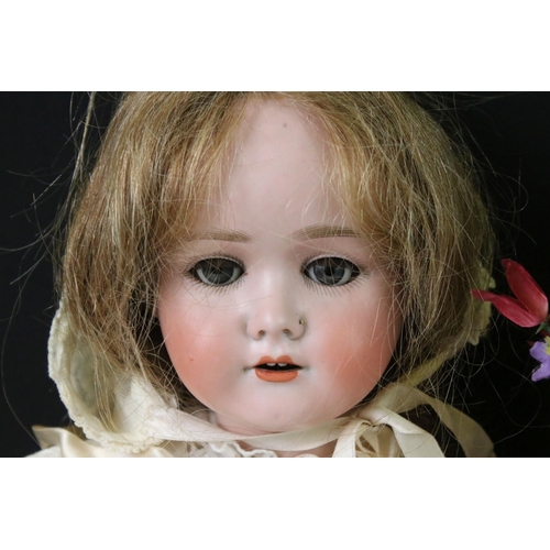 415 - Four Early 20th century Simon & Halbig and Schoenau Hoffmeister Bisque Head Dolls, impressed marks '... 