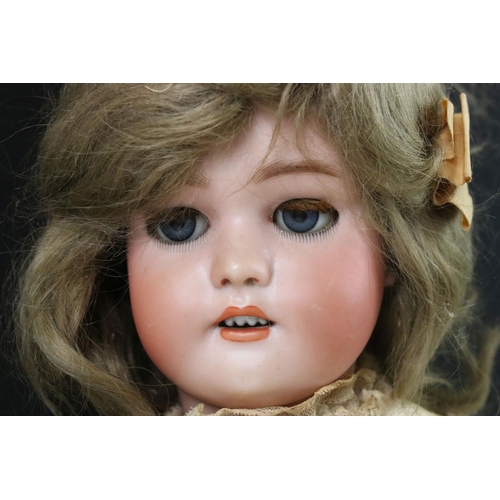 415 - Four Early 20th century Simon & Halbig and Schoenau Hoffmeister Bisque Head Dolls, impressed marks '... 