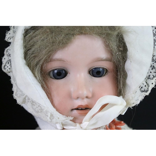 437 - Four Early 20th century Armand Marseille Bisque Head Dolls, impressed marks ' 390 A.7.M ', ' 390n A.... 