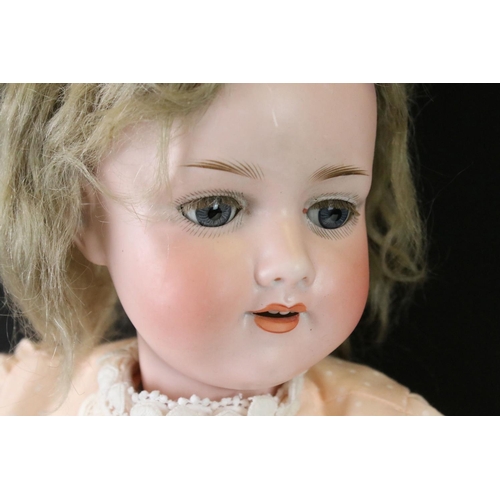 437 - Four Early 20th century Armand Marseille Bisque Head Dolls, impressed marks ' 390 A.7.M ', ' 390n A.... 