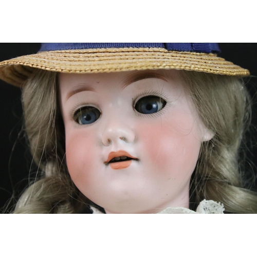 437 - Four Early 20th century Armand Marseille Bisque Head Dolls, impressed marks ' 390 A.7.M ', ' 390n A.... 