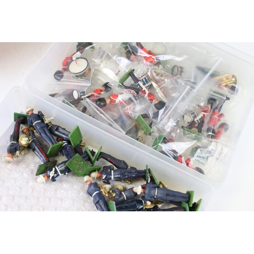 310 - Around 250 assorted Britains plastic military figures to include 'Eyes Right' Scots Guards, Royal Ma... 