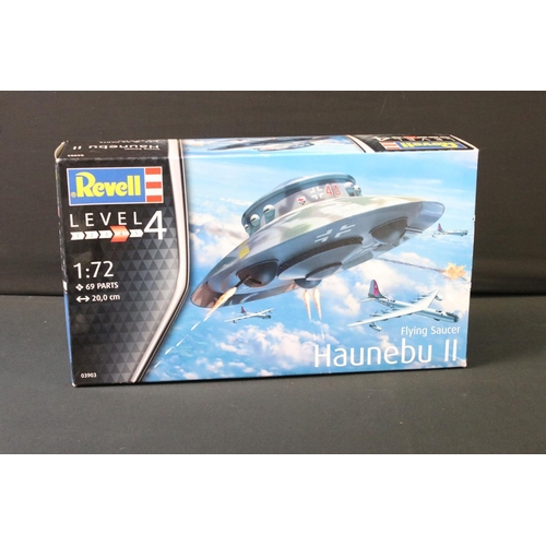 353 - Boxed Squadron Model Haunebu II German Flying Saucer QQ-0001 1:72 scale plastic model kit together w... 