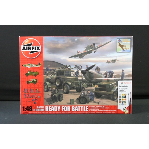 356 - 15 Boxed 1:48 scale Airfix plastic model kit military aircraft to include A50159 RAF Red Arrows Gnat... 