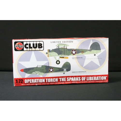 374 - 13  Boxed 1:72 scale Airfix plastic model kit military aircraft to include A82014 Limited Edition Op... 