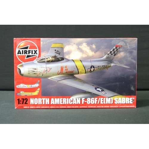 375 - 14 X Boxed 1:72 scale Airfix plastic model kit military aircraft to include AA73012 Limited Edition ... 