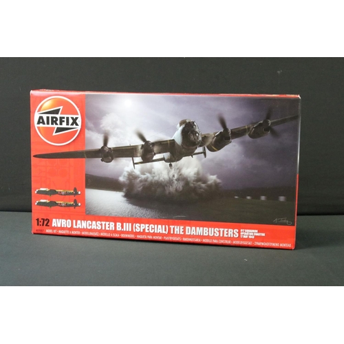 375 - 14 X Boxed 1:72 scale Airfix plastic model kit military aircraft to include AA73012 Limited Edition ... 