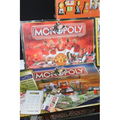 253 - Seven boxed Monopoly games to include James Bond 007 50th Anniversary Edition (sealed), Star Wars (s... 