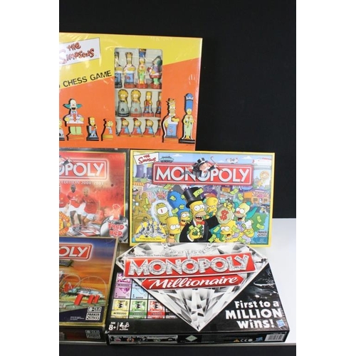 253 - Seven boxed Monopoly games to include James Bond 007 50th Anniversary Edition (sealed), Star Wars (s... 