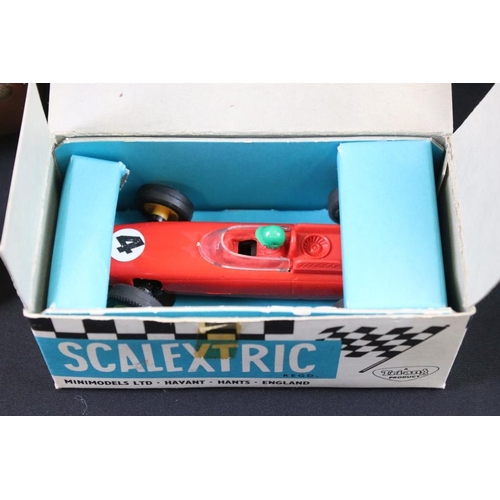 254 - Quantity of Scalextric slot car accessories to include boxed Triang C86 Porsche, boxed C82 Lotus and... 