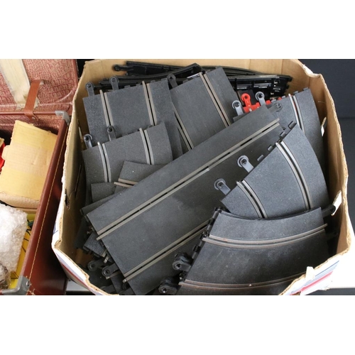 254 - Quantity of Scalextric slot car accessories to include boxed Triang C86 Porsche, boxed C82 Lotus and... 