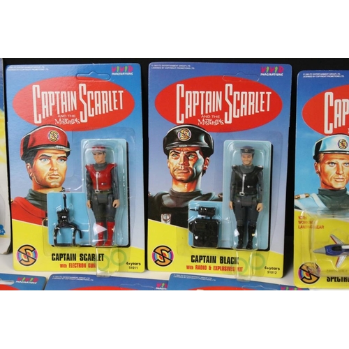 257 - 11 Carded Vivid Imaginations Captain Scarlet figures and vehicles plus 2 x carded Matchbox Thunderbi... 