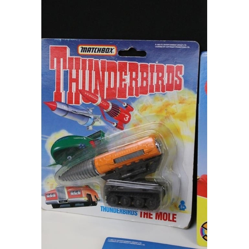 257 - 11 Carded Vivid Imaginations Captain Scarlet figures and vehicles plus 2 x carded Matchbox Thunderbi... 