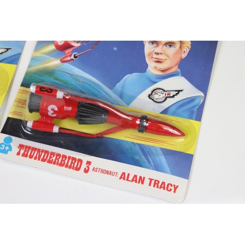 258 - Five carded Matchbox Thunderbirds diecast models to include Thunderbird 2 - Virgil Tracy - with Thun... 