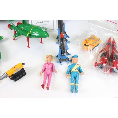 259 - Quantity of Gerry Anderson related items to include Thunderbirds figures, Captain Scarlet ray gun, b... 