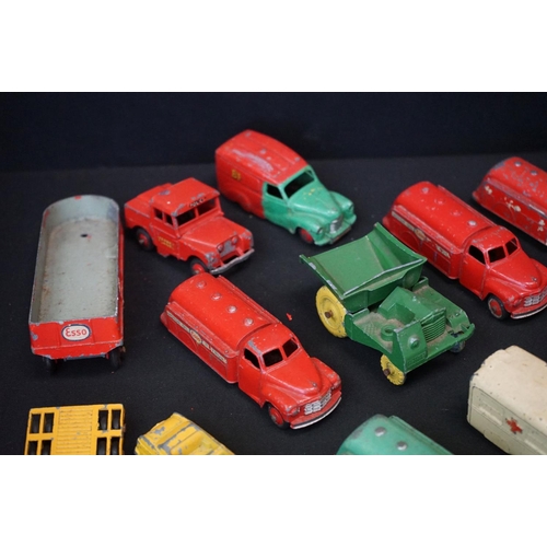 1288A - Around 55 mid 20th C play worn diecast models, mostly Dinky examples, featuring Dinky Supertoys Hors... 