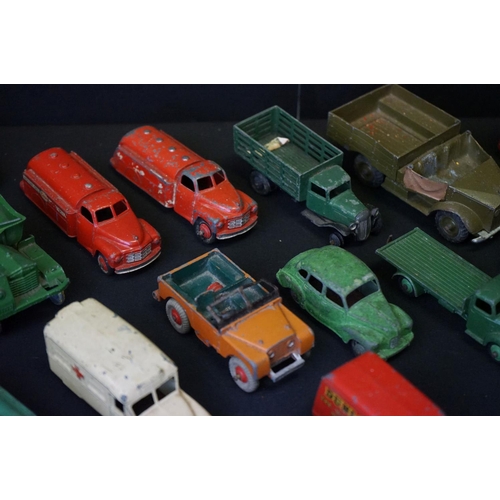 1288A - Around 55 mid 20th C play worn diecast models, mostly Dinky examples, featuring Dinky Supertoys Hors... 