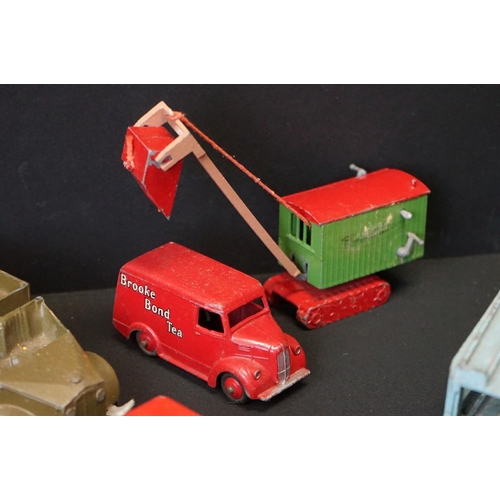 1288A - Around 55 mid 20th C play worn diecast models, mostly Dinky examples, featuring Dinky Supertoys Hors... 