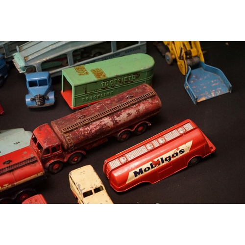 1288A - Around 55 mid 20th C play worn diecast models, mostly Dinky examples, featuring Dinky Supertoys Hors... 