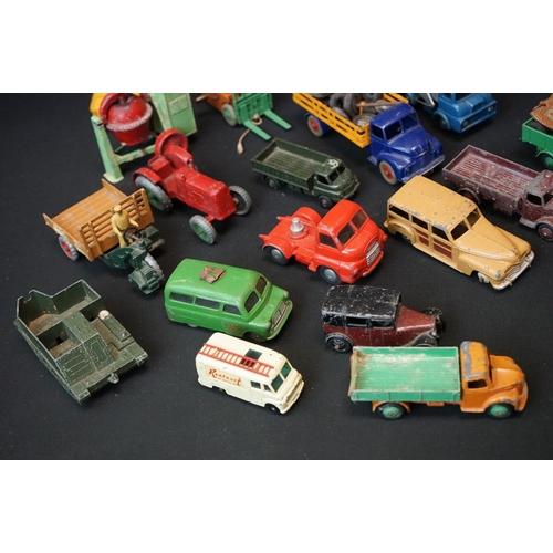 1288A - Around 55 mid 20th C play worn diecast models, mostly Dinky examples, featuring Dinky Supertoys Hors... 