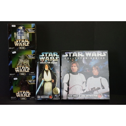 1499 - Star Wars - Five boxed Kenner Collector Series figures to include Han Solo & Luke Skywalker In Storm... 