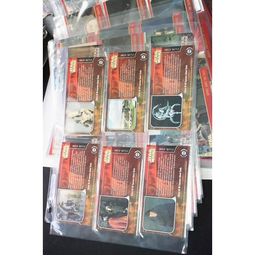 1500 - Star Wars - Collection of various collectors cards sets contained with 7 x files featuring Topps Ret... 