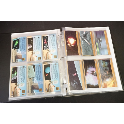 1500 - Star Wars - Collection of various collectors cards sets contained with 7 x files featuring Topps Ret... 