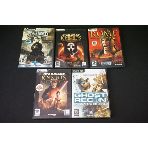 1504 - Gaming - 11 Boxed PC games to include Stalingrad, Frontier Elite II, Overlord, SSG, Civilization etc