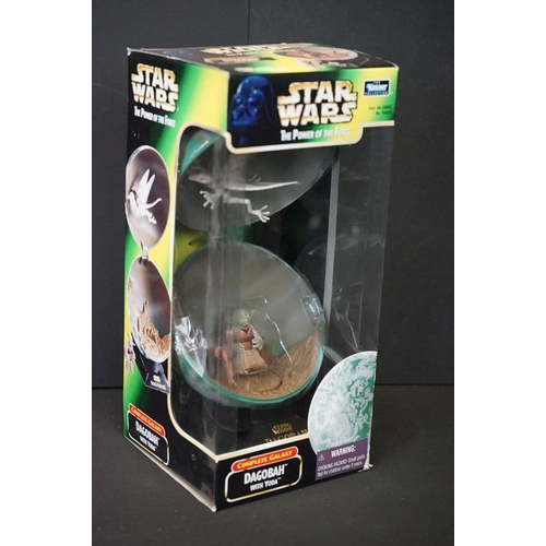 1505 - Star Wars - 15 Carded / boxed Kenner The Power of the Force figures to include Dagobah, Death Star, ... 