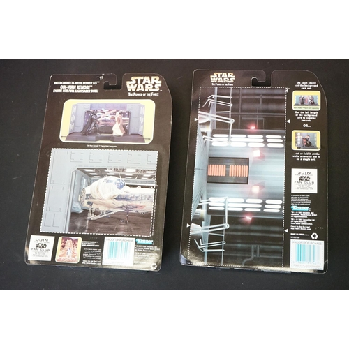 1505 - Star Wars - 15 Carded / boxed Kenner The Power of the Force figures to include Dagobah, Death Star, ... 