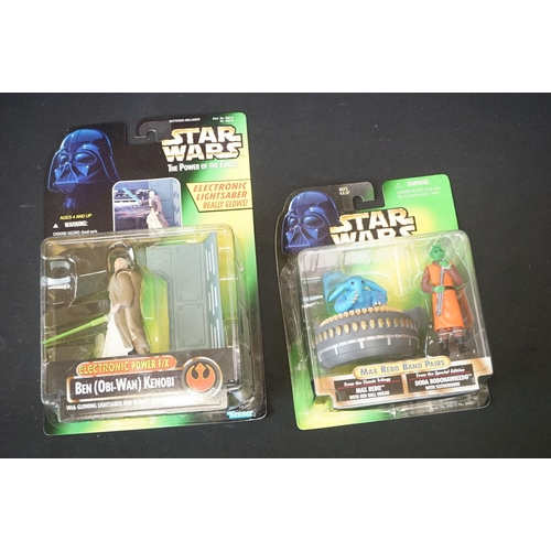 1505 - Star Wars - 15 Carded / boxed Kenner The Power of the Force figures to include Dagobah, Death Star, ... 