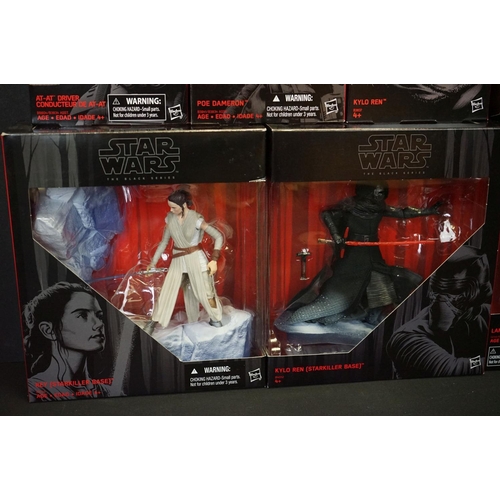 1507 - Star Wars - 17 Boxed Hasbro Black Series figures to include Rylo Ken (Starkiller Base), Rey (Starkil... 