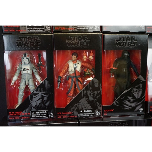 1507 - Star Wars - 17 Boxed Hasbro Black Series figures to include Rylo Ken (Starkiller Base), Rey (Starkil... 