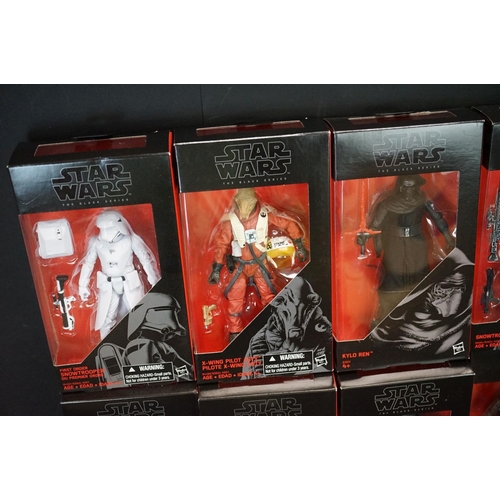 1507 - Star Wars - 17 Boxed Hasbro Black Series figures to include Rylo Ken (Starkiller Base), Rey (Starkil... 