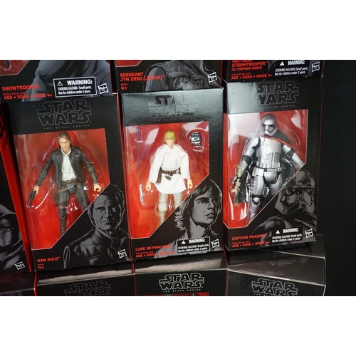 1507 - Star Wars - 17 Boxed Hasbro Black Series figures to include Rylo Ken (Starkiller Base), Rey (Starkil... 