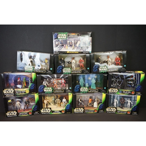 1508 - Star Wars - 12 boxed Kenner / Hasbro The Power of the Force figure sets to include Unique Han Solo, ... 