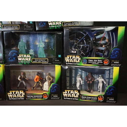 1508 - Star Wars - 12 boxed Kenner / Hasbro The Power of the Force figure sets to include Unique Han Solo, ... 