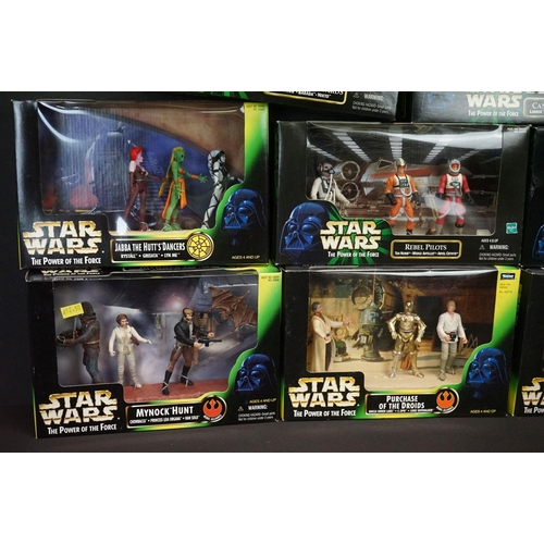 1508 - Star Wars - 12 boxed Kenner / Hasbro The Power of the Force figure sets to include Unique Han Solo, ... 