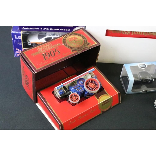 1176A - Over 55 boxed diecast models to include Corgi, EFE, Oxford Diecast, Lledo, Matchbox and Burago, feat... 