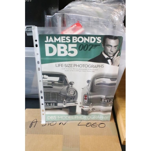 1354 - 1/8 Scale James Bond Aston Martin DB5 kit built diecast model, produced by Eaglemoss for home assemb... 