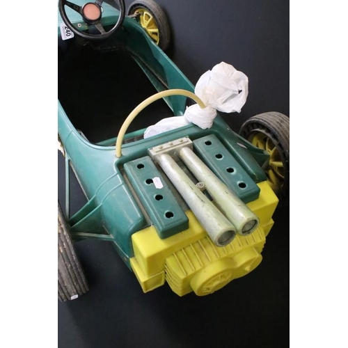 240 - Original circa 1970s plastic Triang pedal car in the form of a Lotus racing car, race nuber 20 decal... 