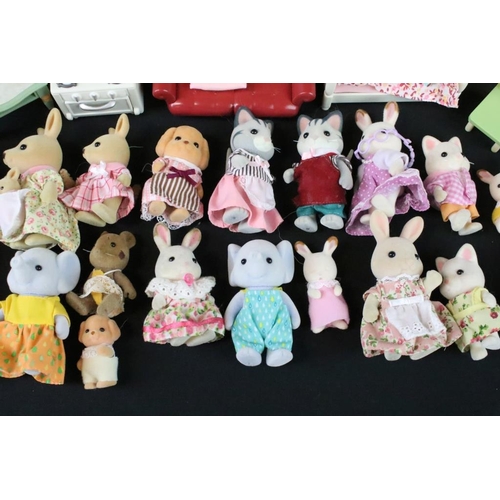 440 - Collection of Tomy / Epoch Sylvanian Families figures, accessories & playsets to include 24 figures,... 