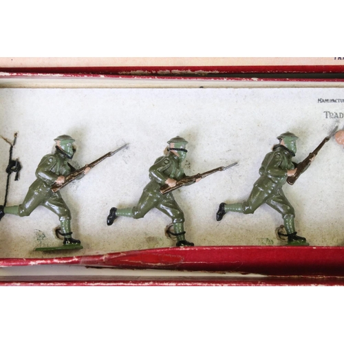 316 - Four boxed Britains ' Regiments Of All Nations ' metal figure sets to include No. 1613 British Infan... 