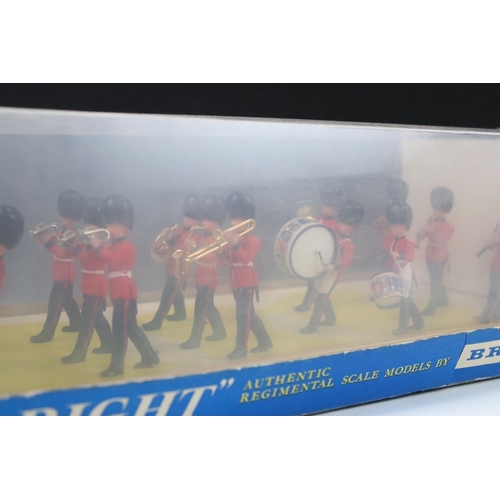 318 - Two boxed Britains 'Eyes Right' plastic figure sets to include 7244 Full Band Of The Scots Guards (o... 