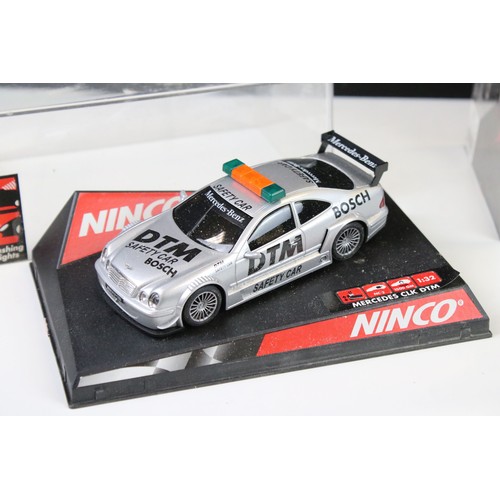 294 - Nine cased / boxed Ninco slot cars to include, 50101 Renault Clio 16V, 50102 Renault Clio 16V, 50104... 