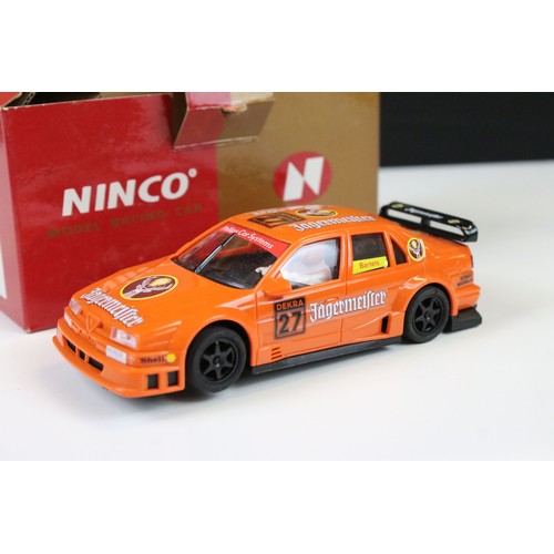 294 - Nine cased / boxed Ninco slot cars to include, 50101 Renault Clio 16V, 50102 Renault Clio 16V, 50104... 