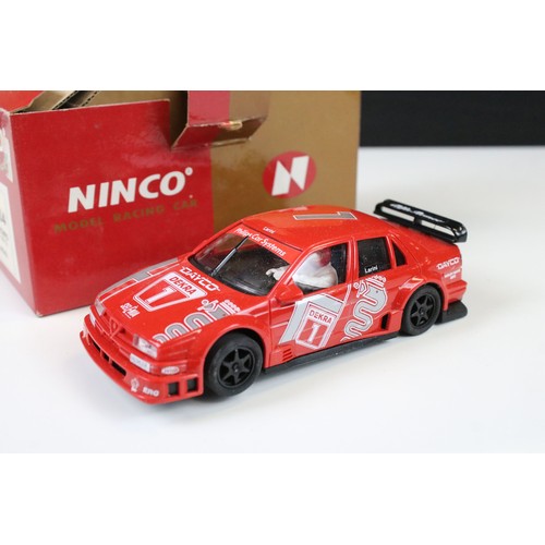 294 - Nine cased / boxed Ninco slot cars to include, 50101 Renault Clio 16V, 50102 Renault Clio 16V, 50104... 