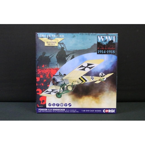 1205 - Four boxed ltd edn Corgi Aviation Archive WW1 diecast models to include AA38908, AA28701, AA37809 & ... 