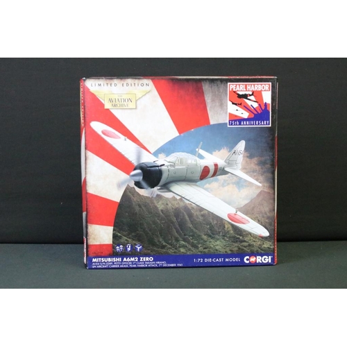 1207 - Four boxed ltd edn Corgi Aviation Archive Pearl Harbor diecast models to include AA33109, AA28101, A... 