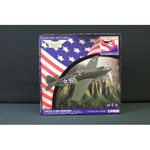 1207 - Four boxed ltd edn Corgi Aviation Archive Pearl Harbor diecast models to include AA33109, AA28101, A... 